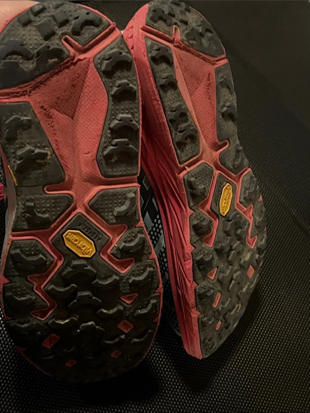 Hoka One One Women's Light Blue and Pink Athletic Shoes